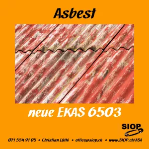 Asbest, neue EKAS-Richtlinie