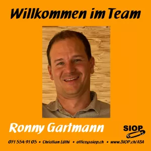 Ronny Gartmann, neu im Team SIOP
